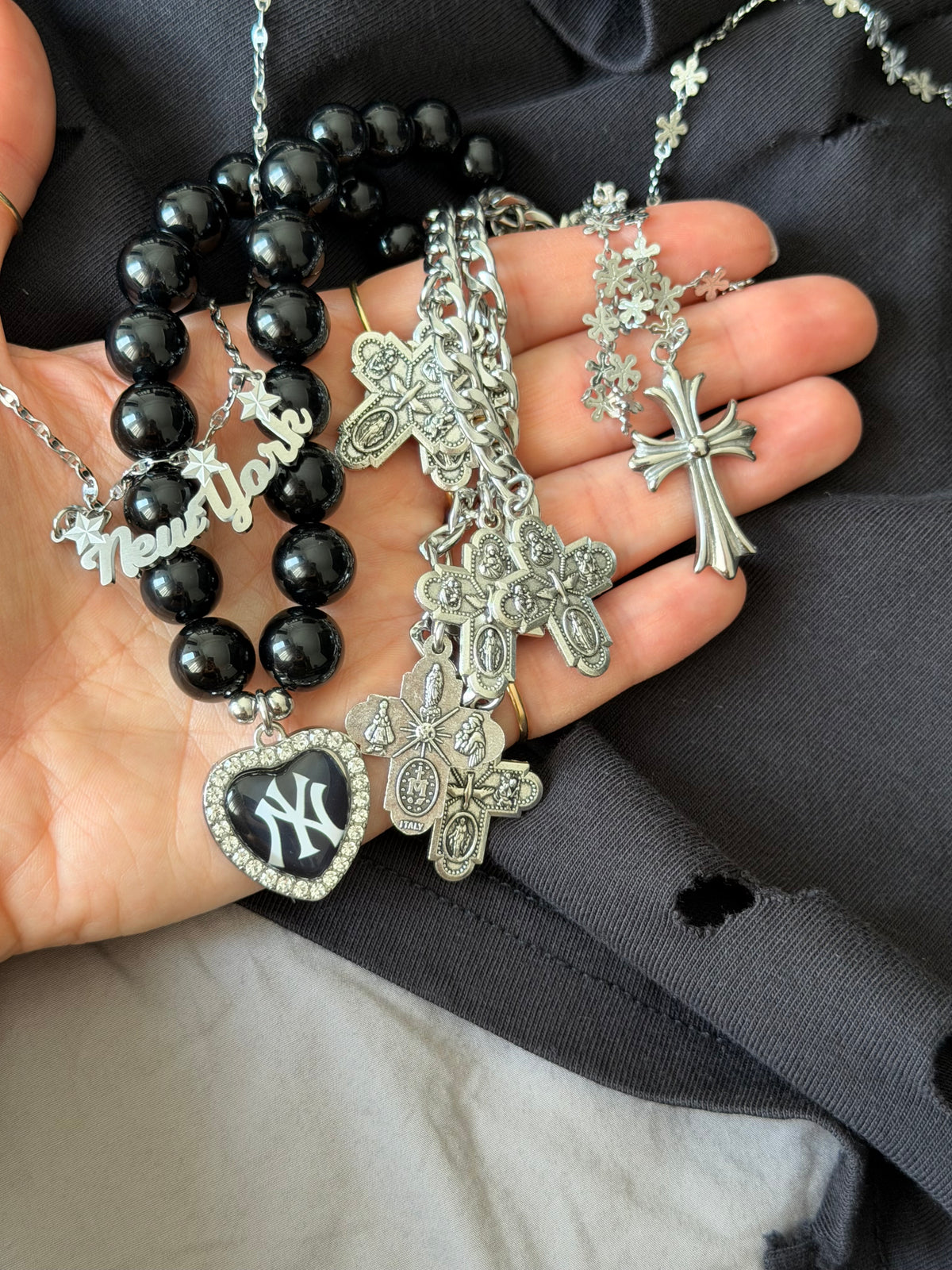Collana POP BLACK NY ★𝒮𝓉𝓎𝓁𝒾𝓏ℯ 𝓈𝓉𝓊𝒹𝒾ℴ
