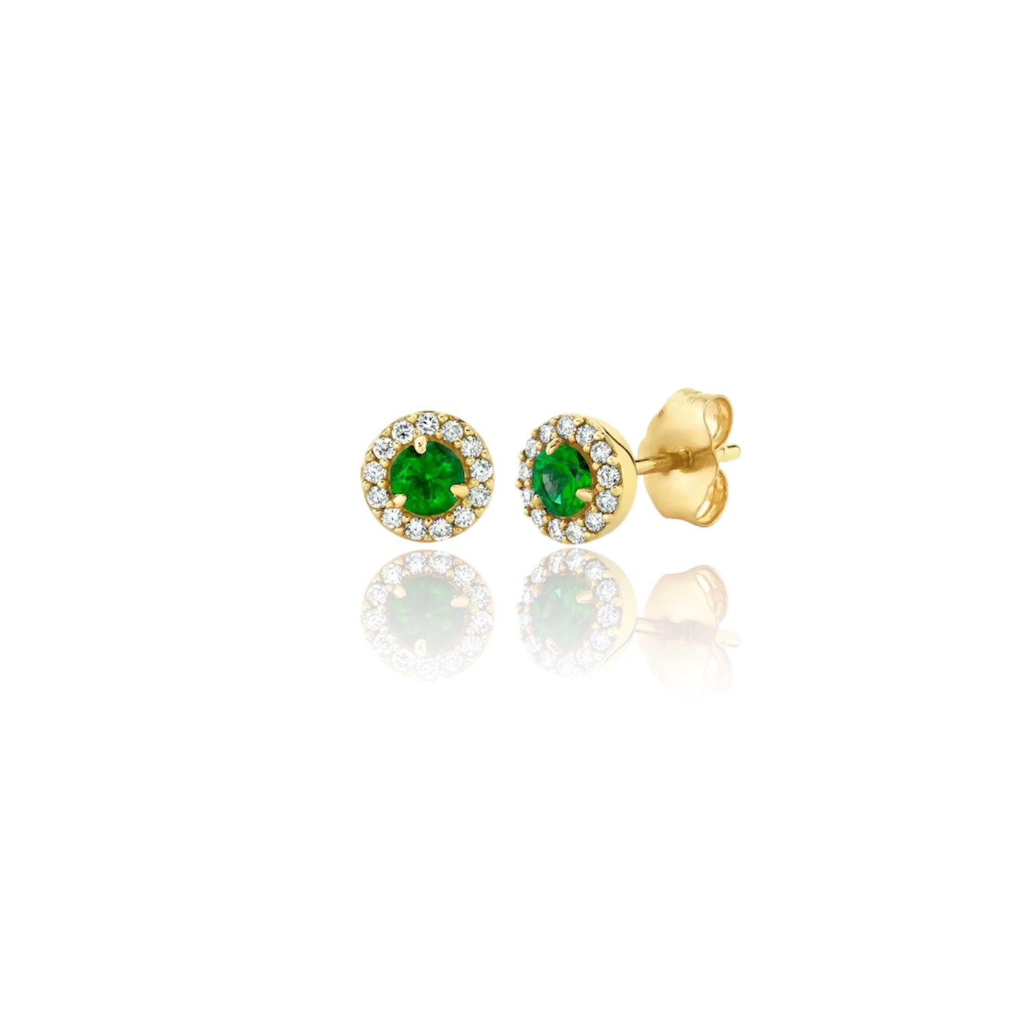 Orecchino EMERALD DIANA ROUND STUD