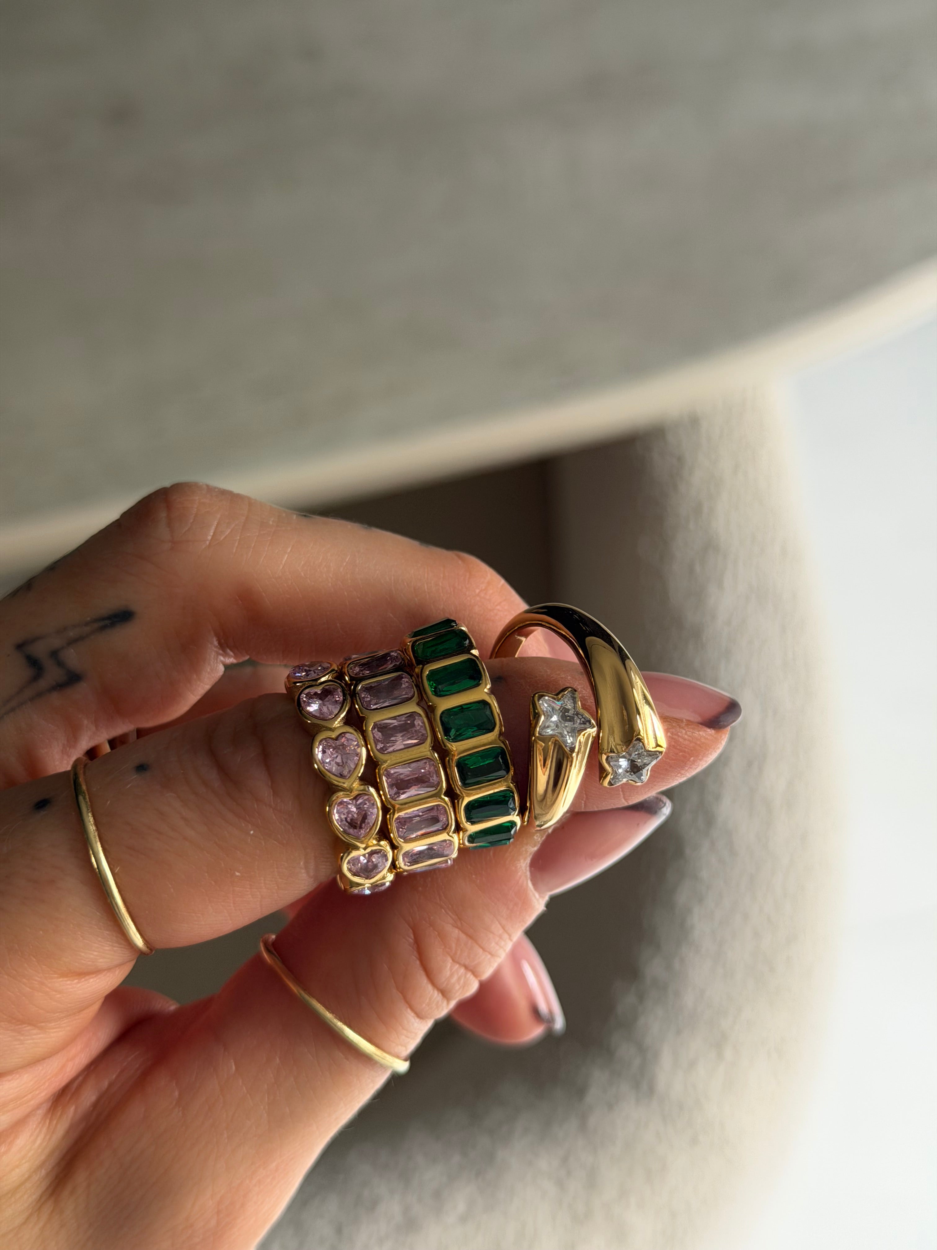 Anello PINK BAGUETTE