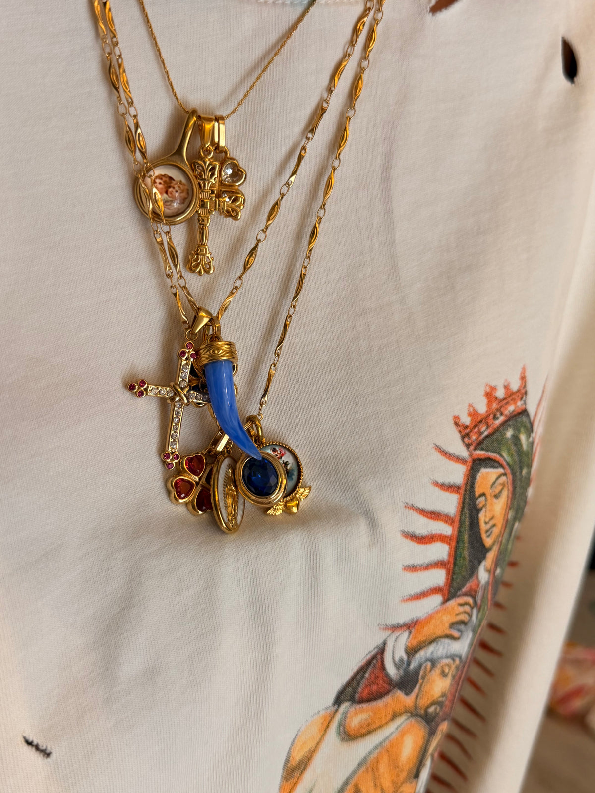 Collana LUCKY BLUE★𝒮𝓉𝓎𝓁𝒾𝓏ℯ 𝓈𝓉𝓊𝒹𝒾ℴ