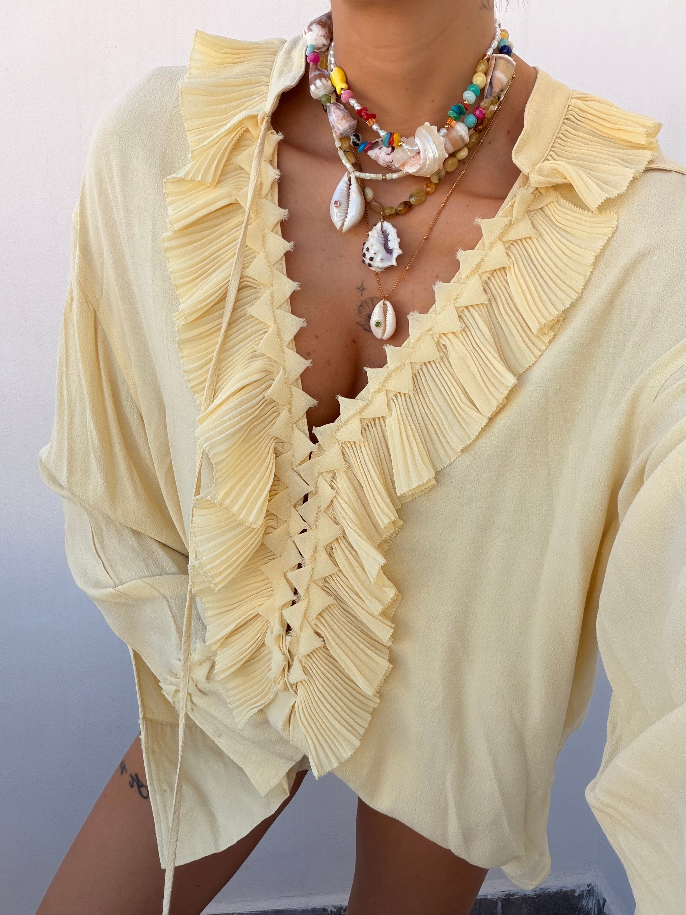 Collana IVORY SHELL RUBY ★𝒮𝓉𝓎𝓁𝒾𝓏ℯ 𝓈𝓉𝓊𝒹𝒾ℴ