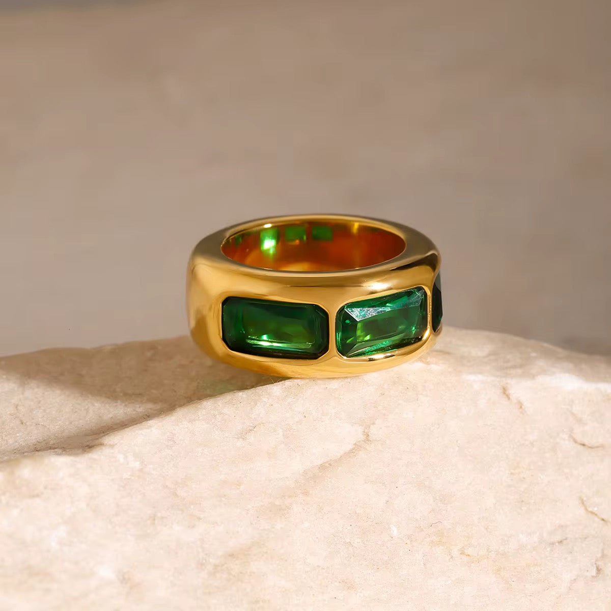 Anello EMERALD GLOW RING