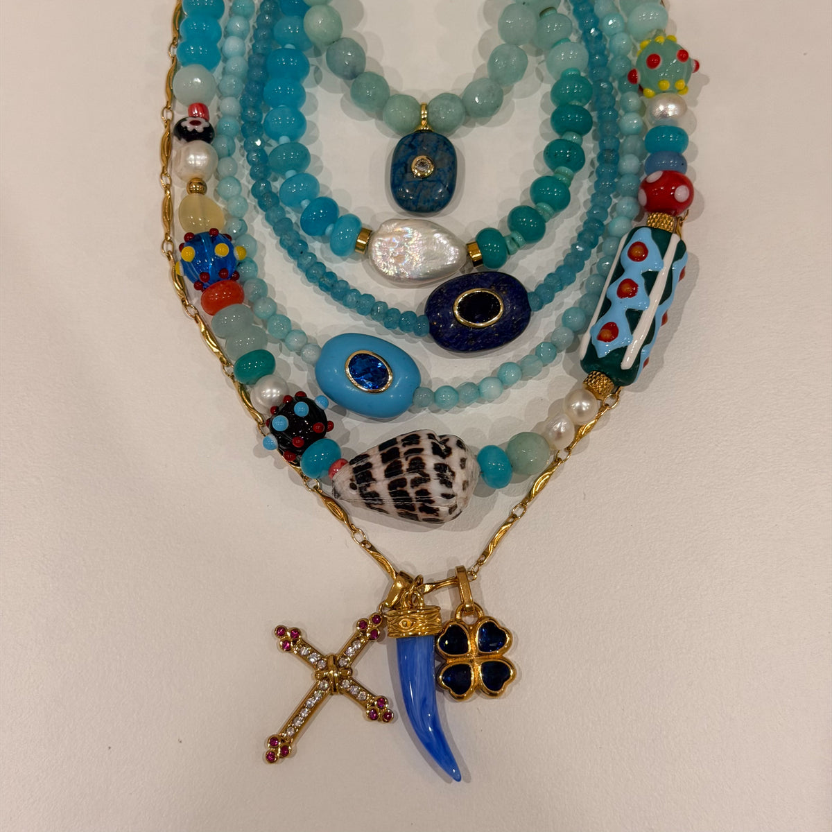 Collana AQUA STONE ★𝒮𝓉𝓎𝓁𝒾𝓏ℯ 𝓈𝓉𝓊𝒹𝒾ℴ