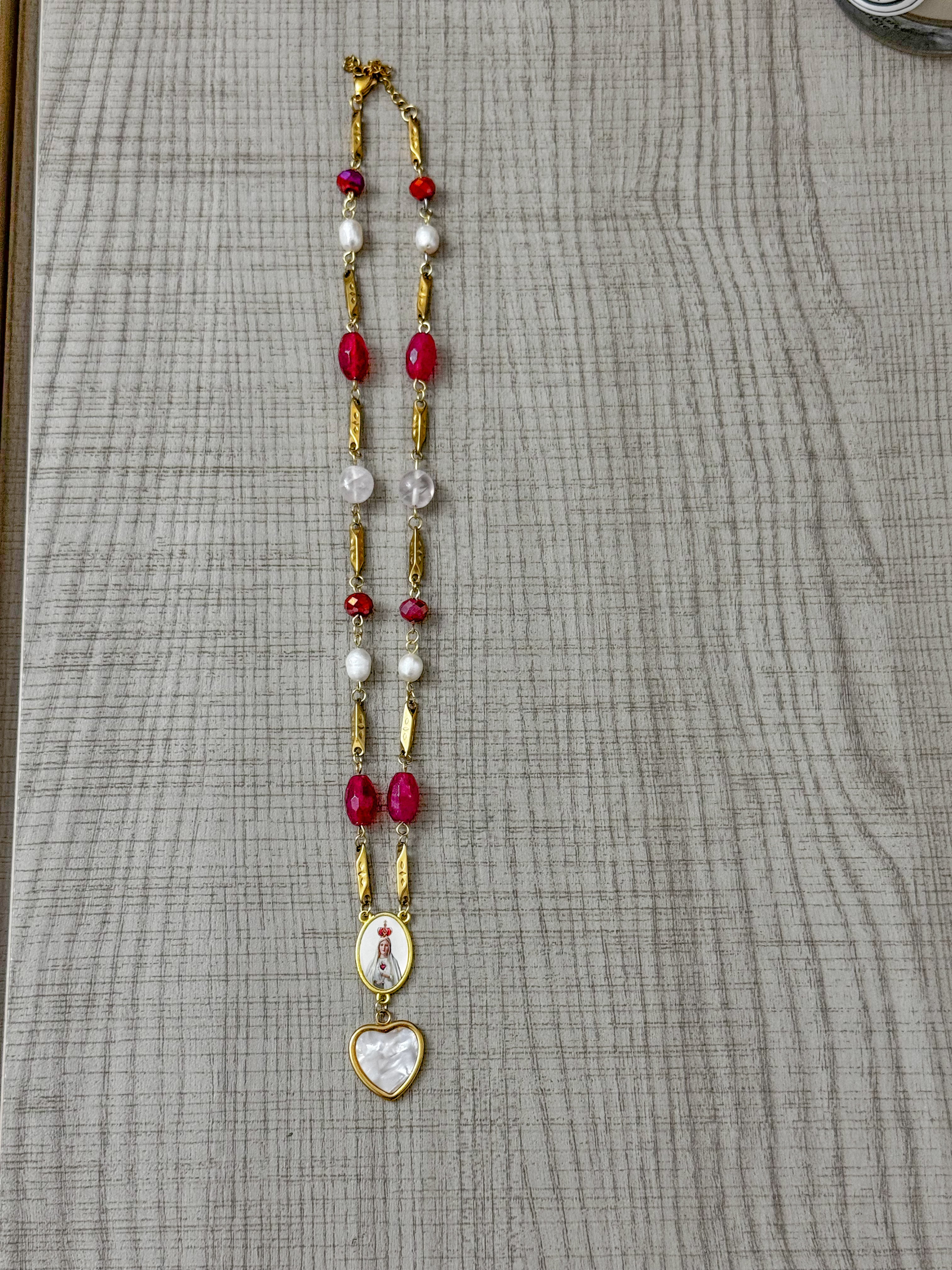 Collana ICONA rosary Vintage ruby