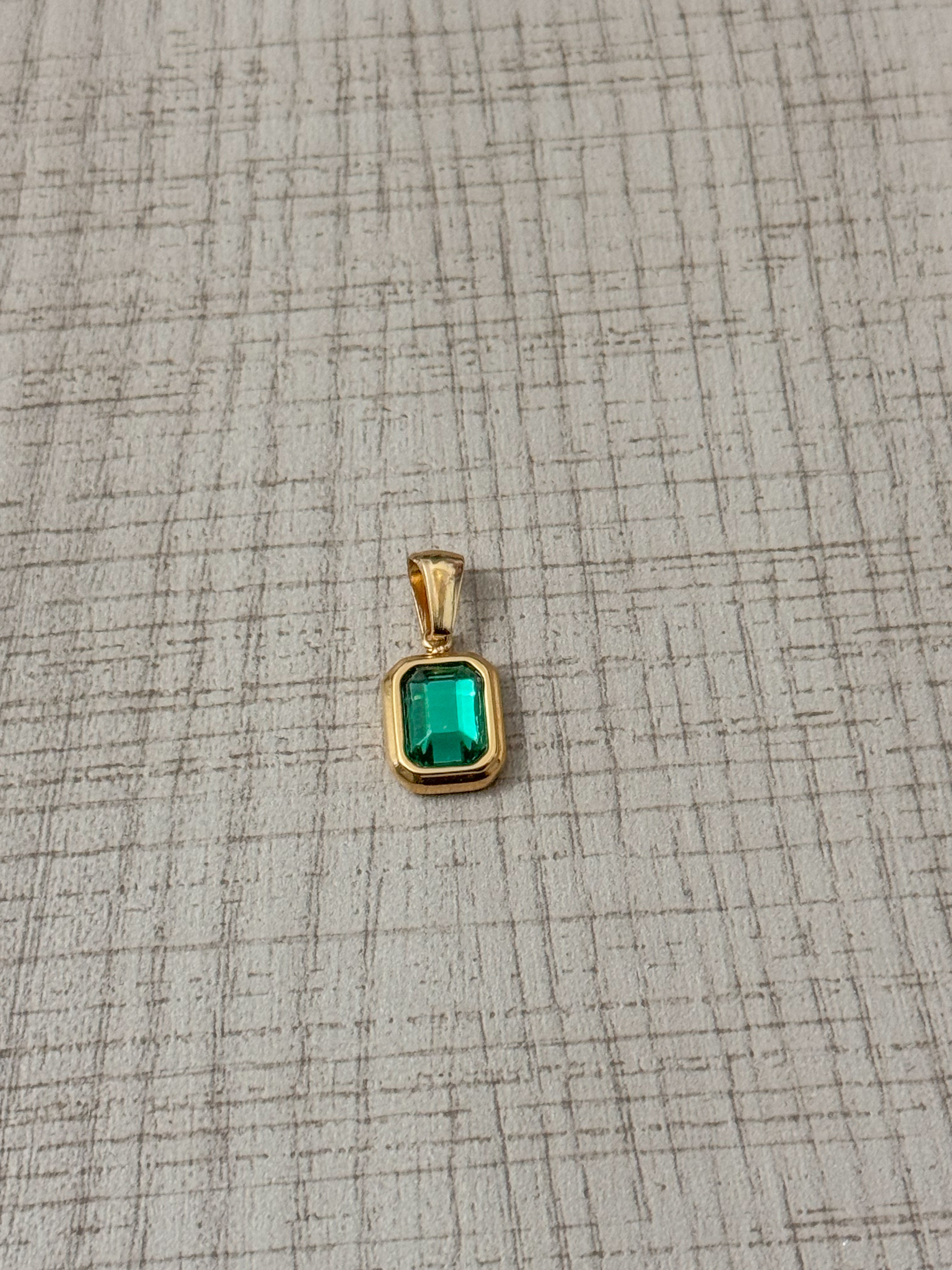 Ciondolo EMERALD GLOW vintage