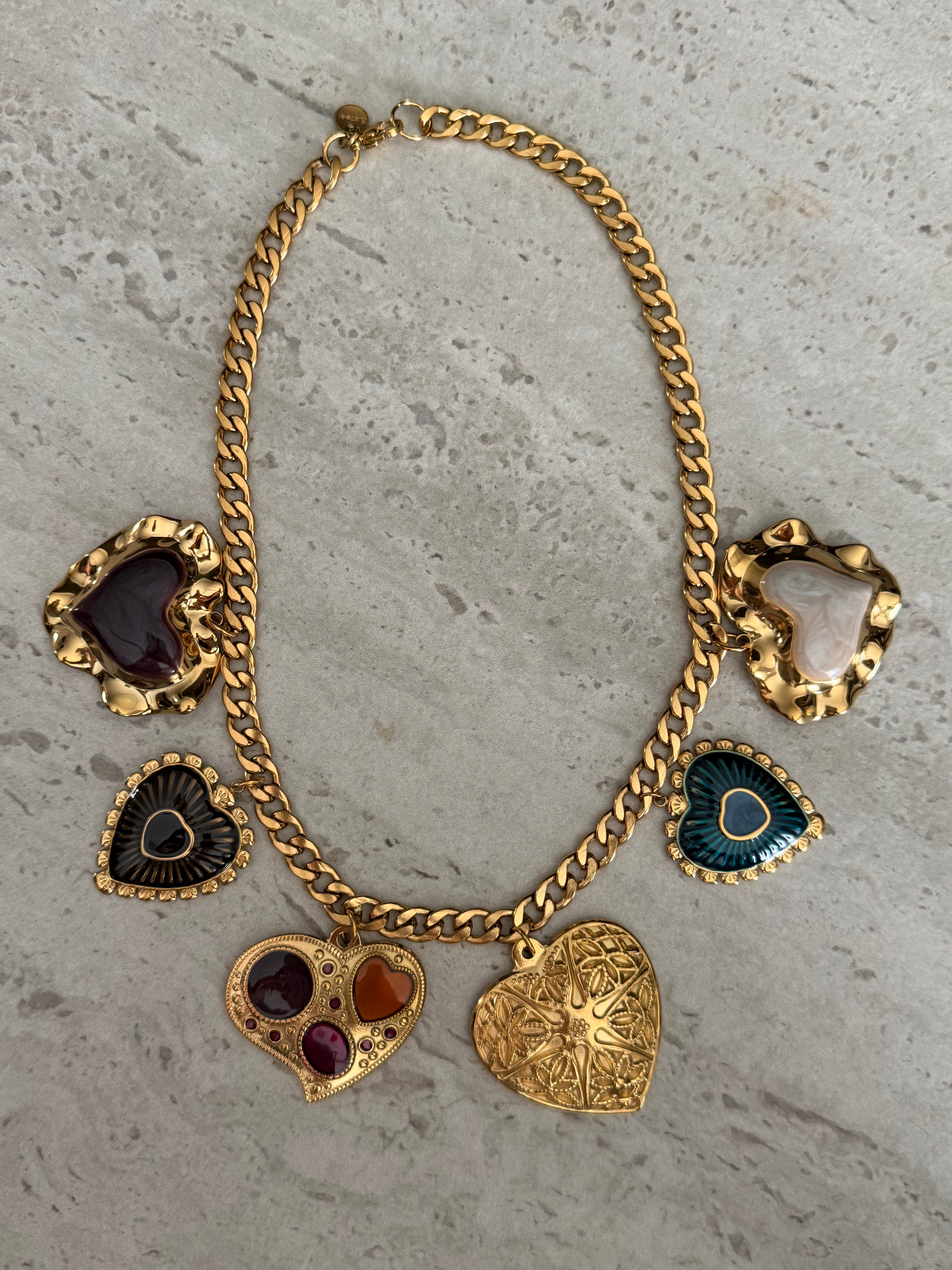 Collana SACRED VINTAGE HEARTS - limited