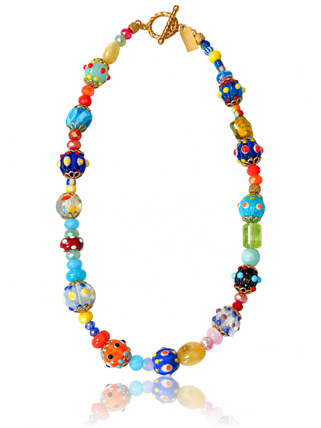 Collana RETRÓ POLKA DOTS ★𝒮𝓉𝓎𝓁𝒾𝓏ℯ 𝓈𝓉𝓊𝒹𝒾ℴ