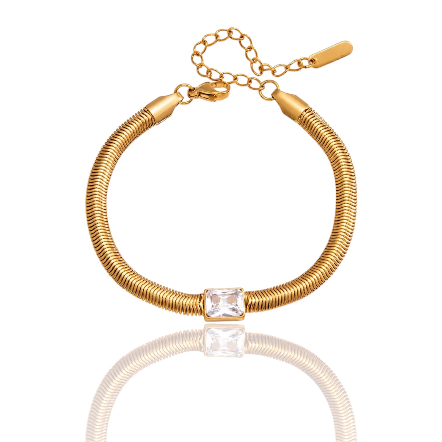 Bracciale RECTANGLE CRYSTAL SNAKE