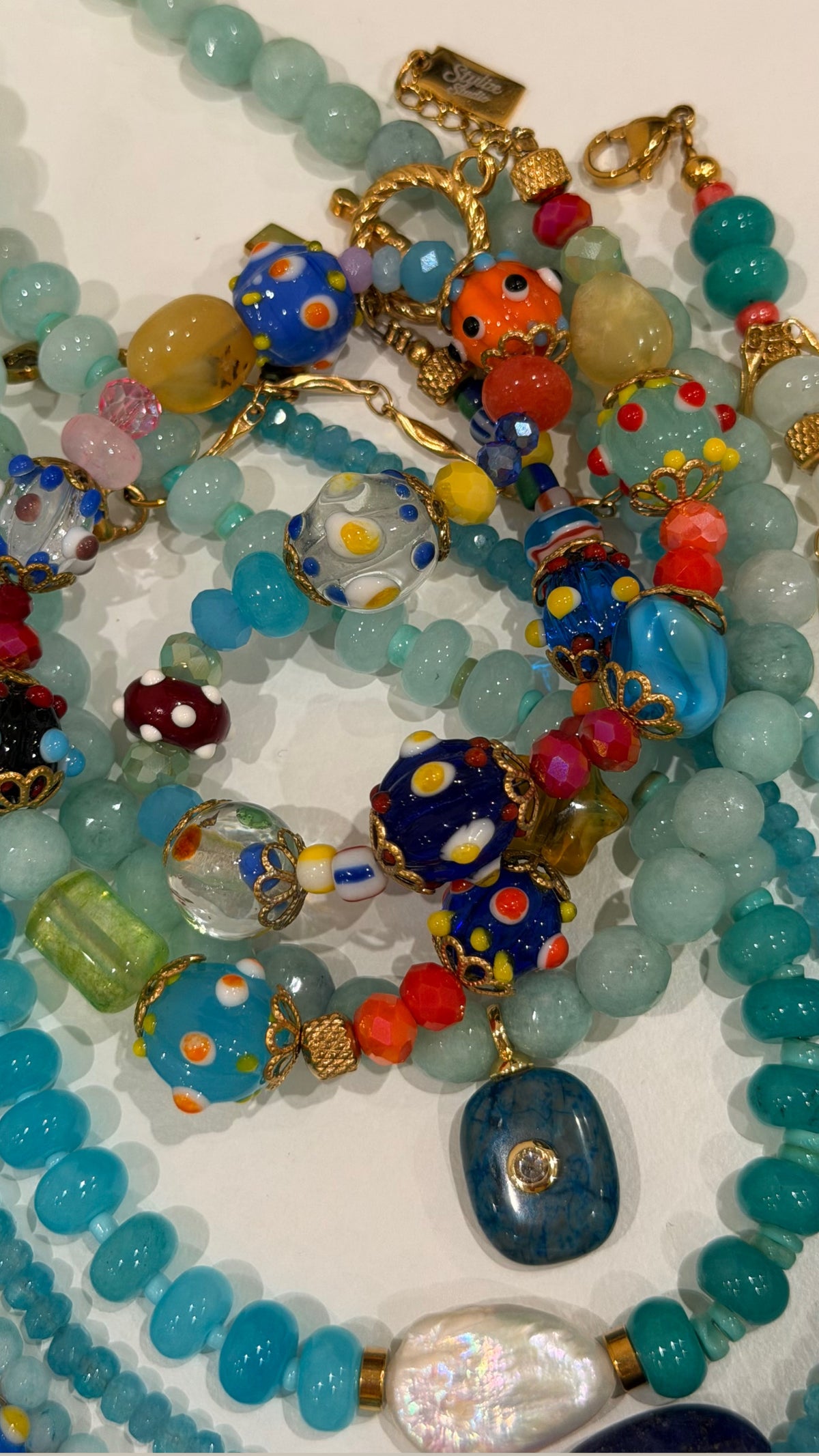 Collana RETRÓ POLKA DOTS  ★𝒮𝓉𝓎𝓁𝒾𝓏ℯ 𝓈𝓉𝓊𝒹𝒾ℴ