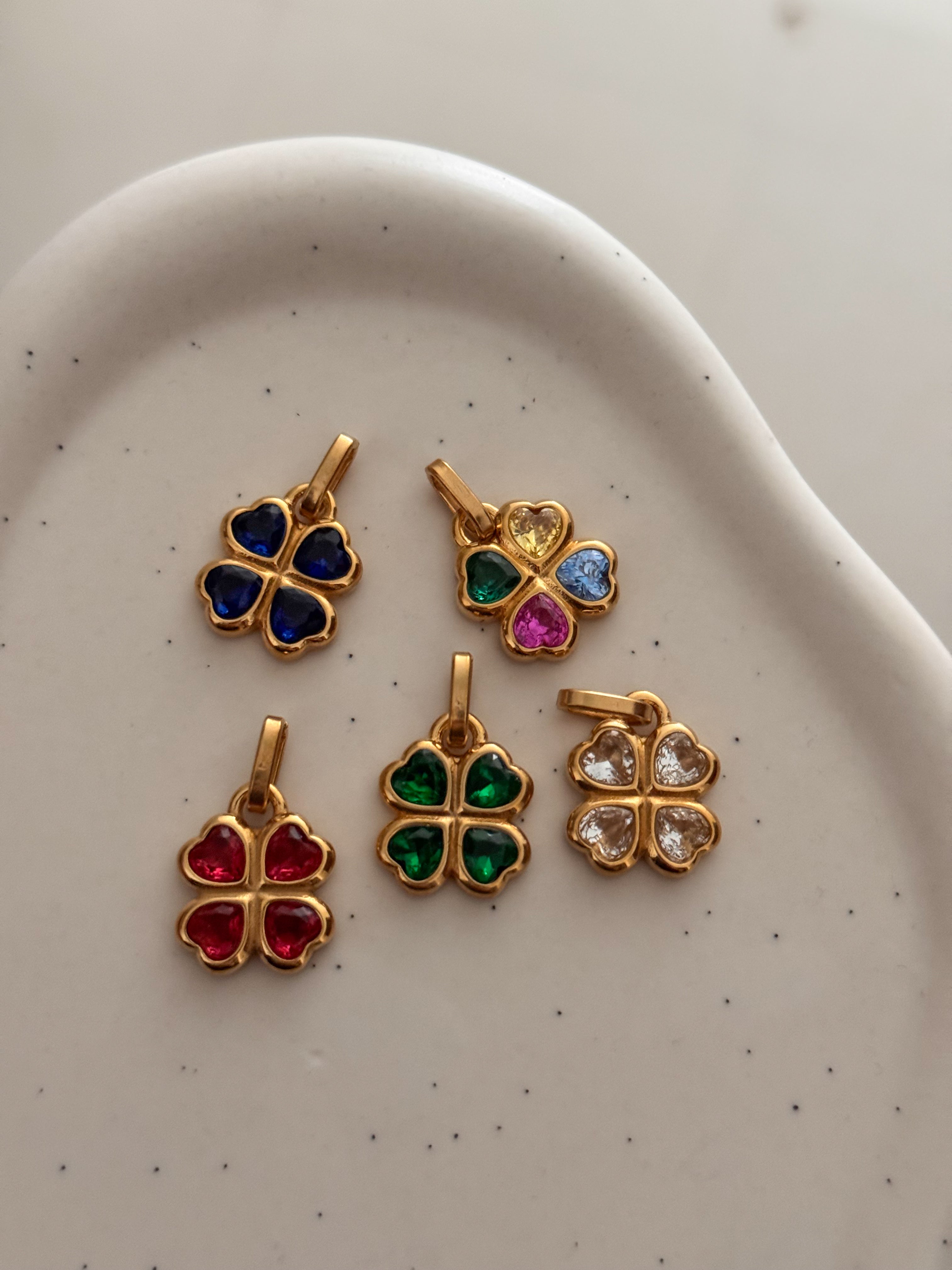 Ciondolo  HEARTLEAF vintage - WHITE