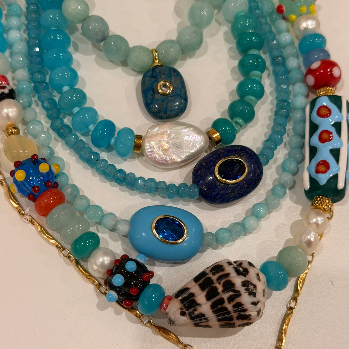 Collana AQUA STONE  ★𝒮𝓉𝓎𝓁𝒾𝓏ℯ 𝓈𝓉𝓊𝒹𝒾ℴ