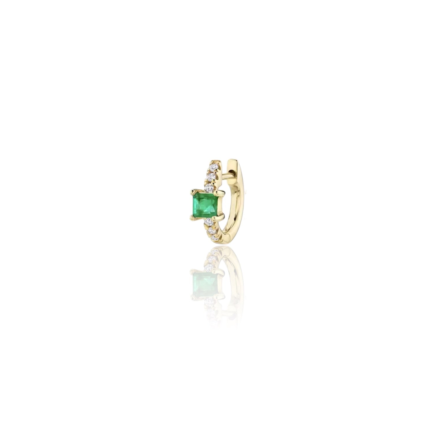 Orecchino EMERALD SQUARE HOOP