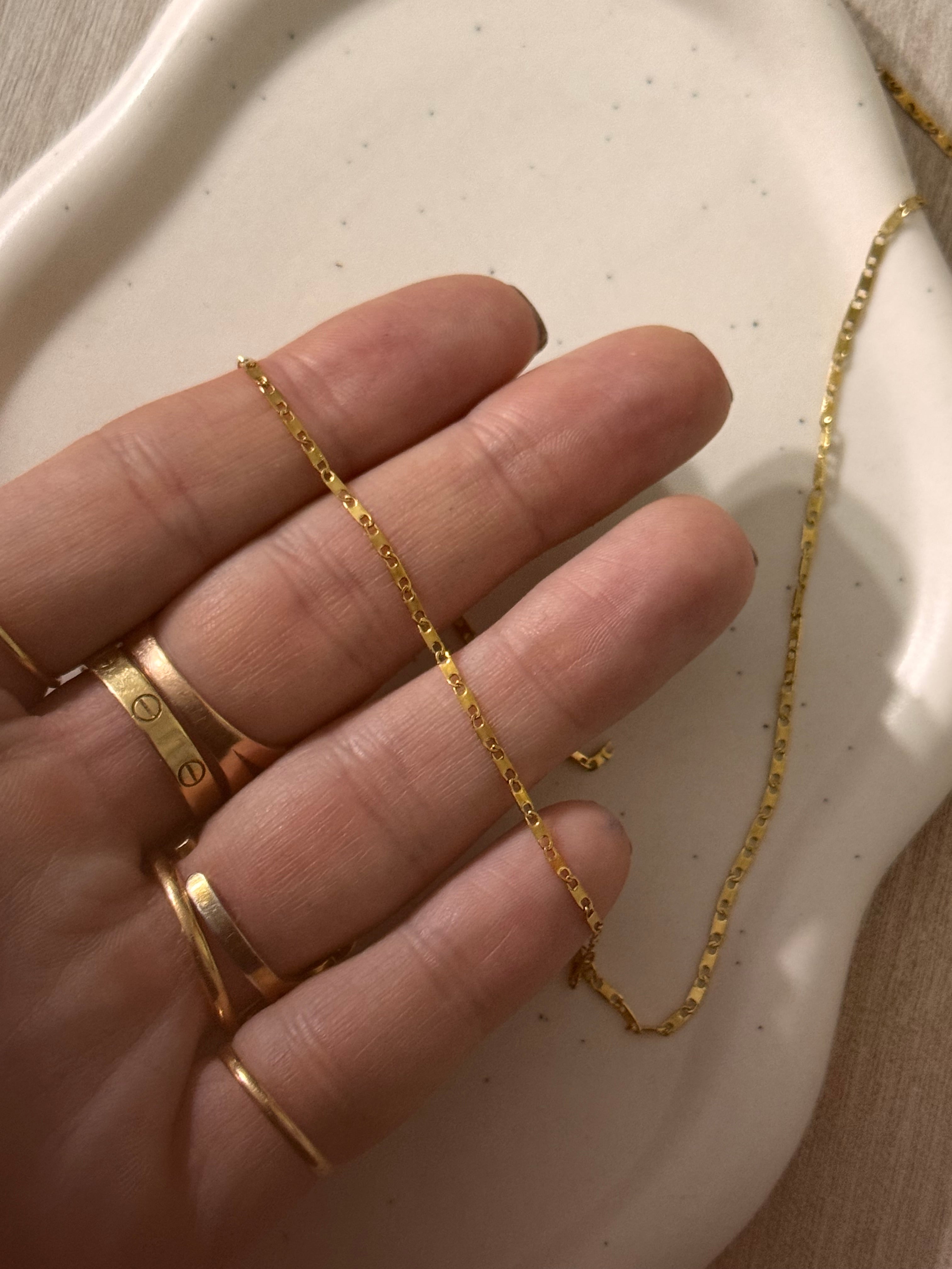 Collana CATENA MANATTHAN SOTTILE VINTAGE