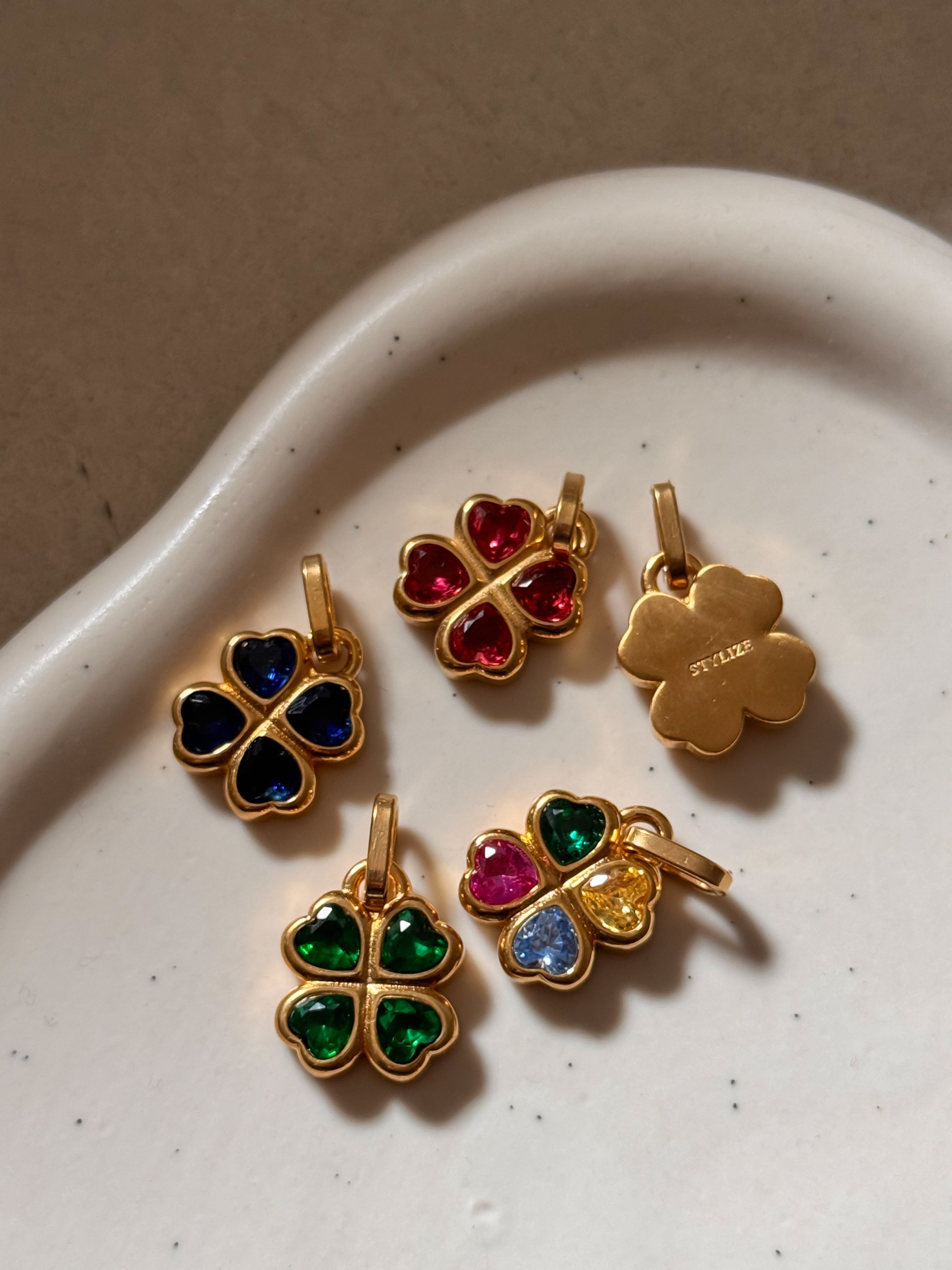 Ciondolo  HEARTLEAF vintage - PASTEL