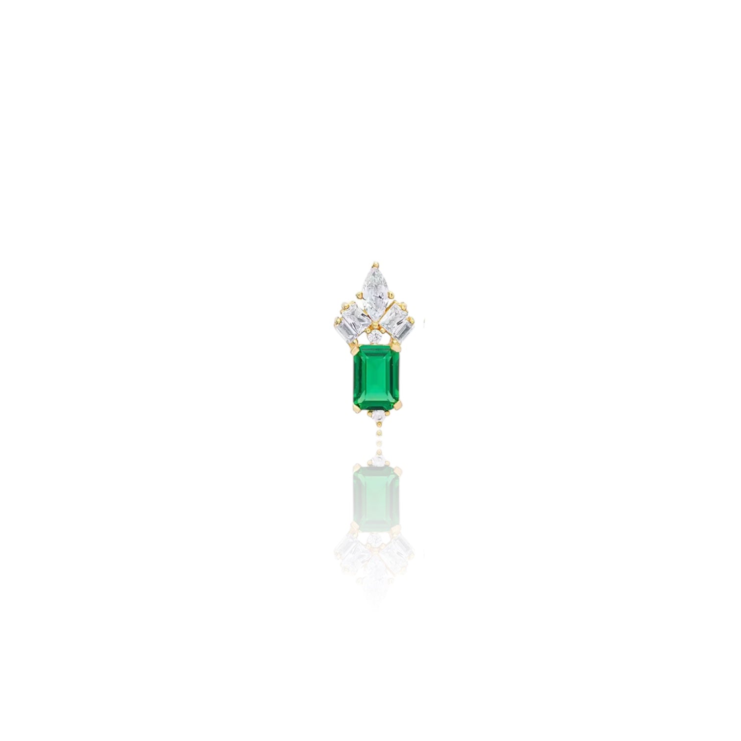 Orecchino EMERALD DIANA STUD