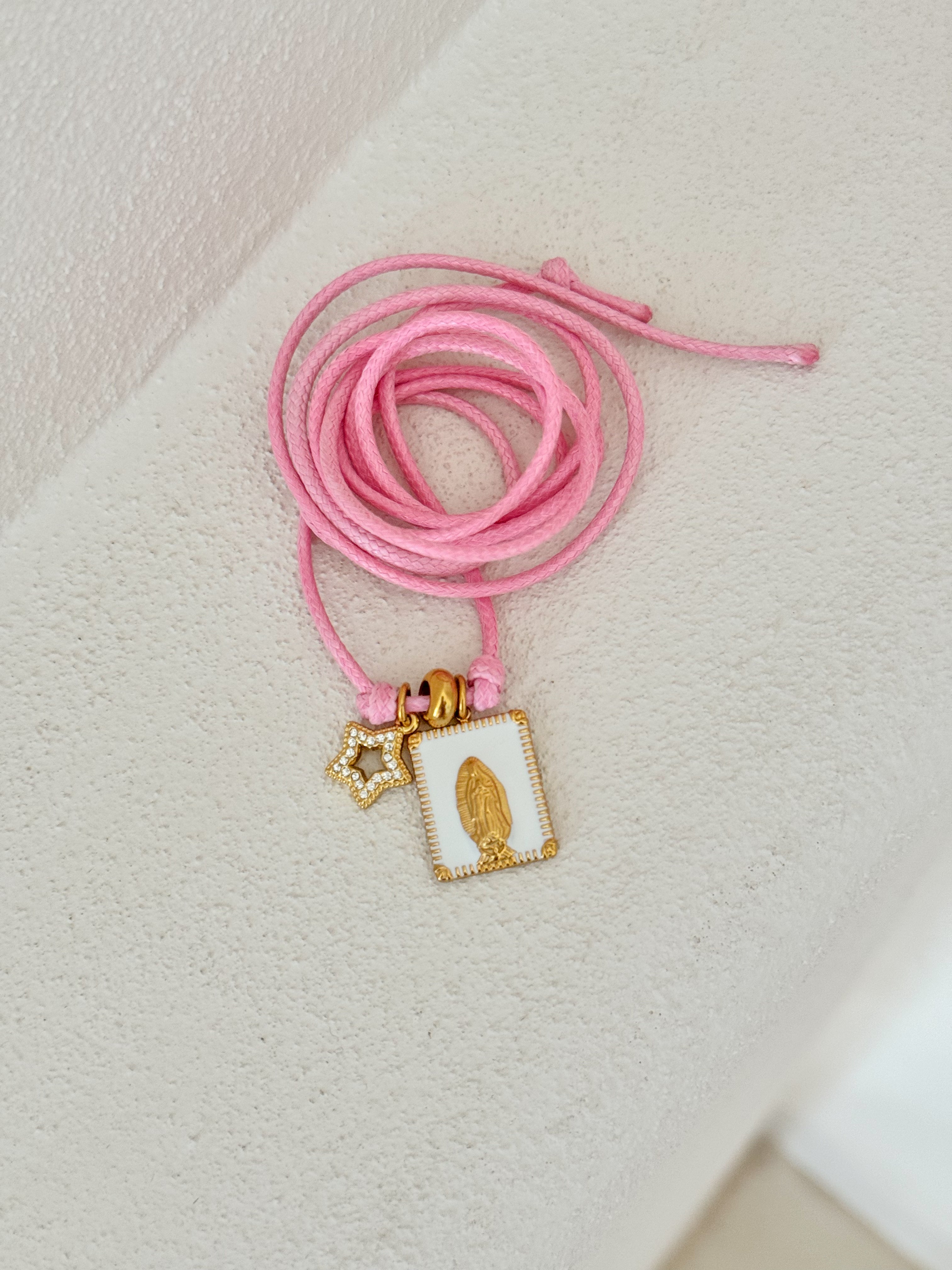 Collana CORDONCINO SANTA PINK