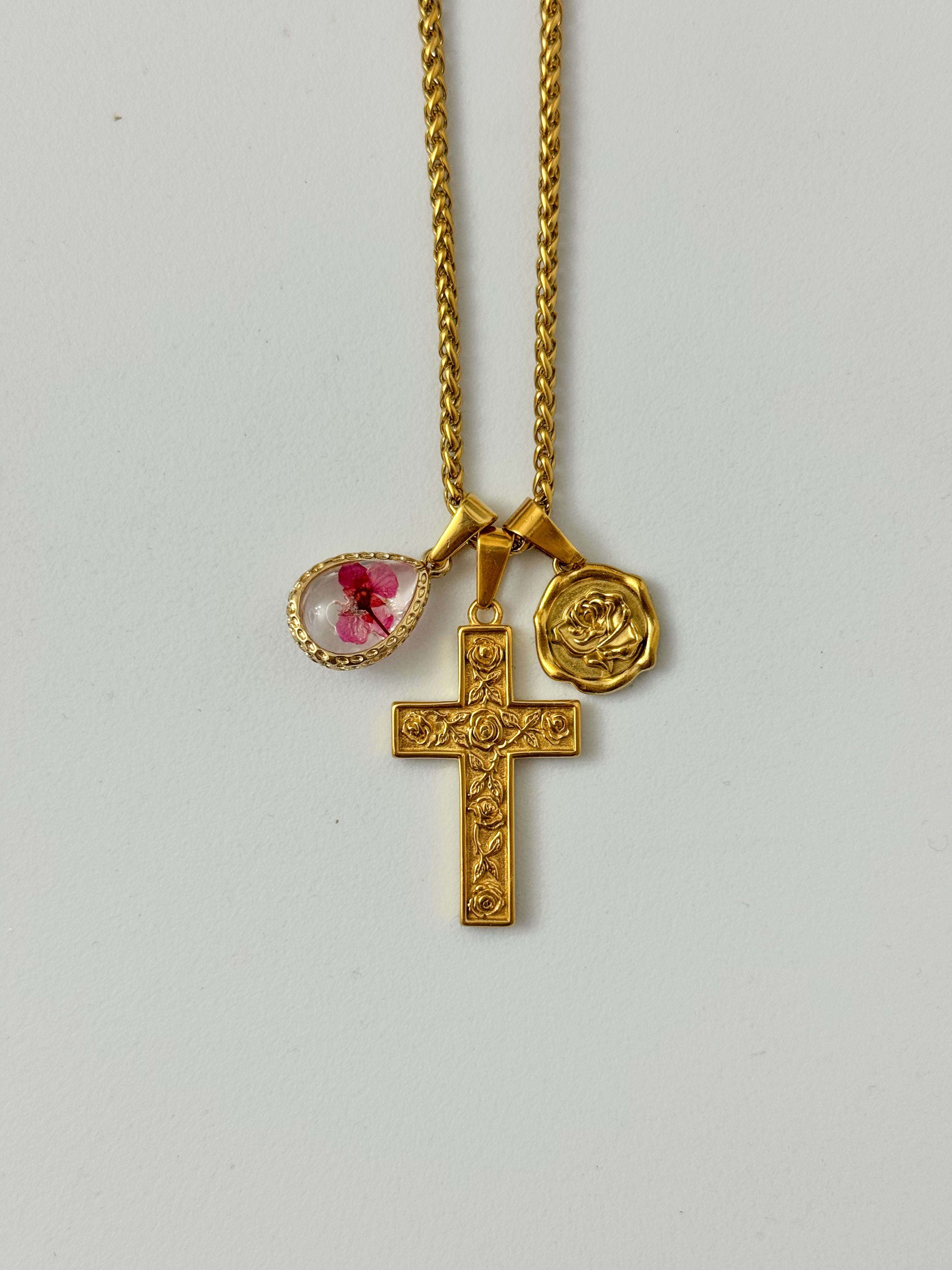 Collana ROSE CROSS VINTAGE