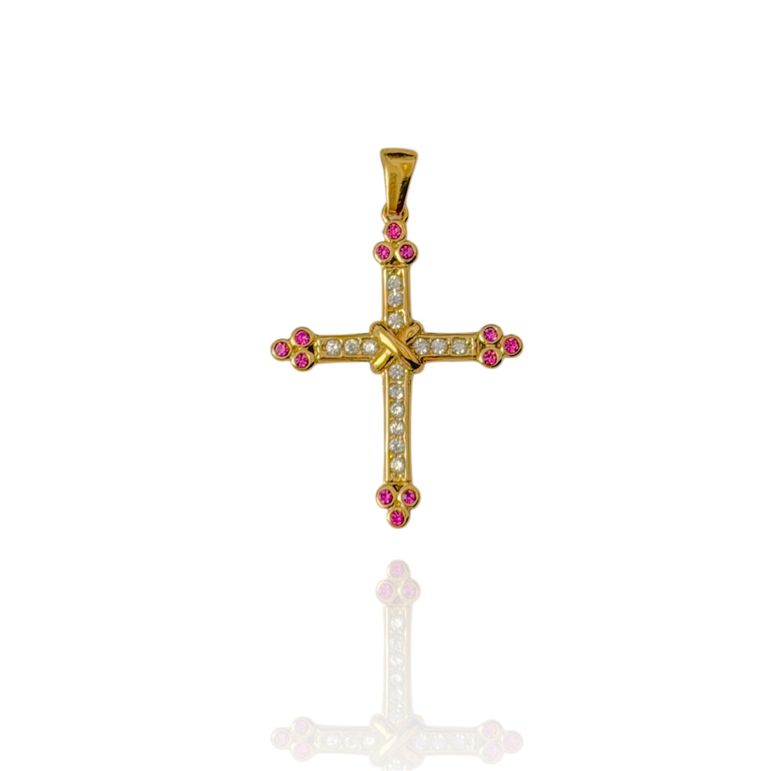 Ciondolo SACRED CROSS RUBY