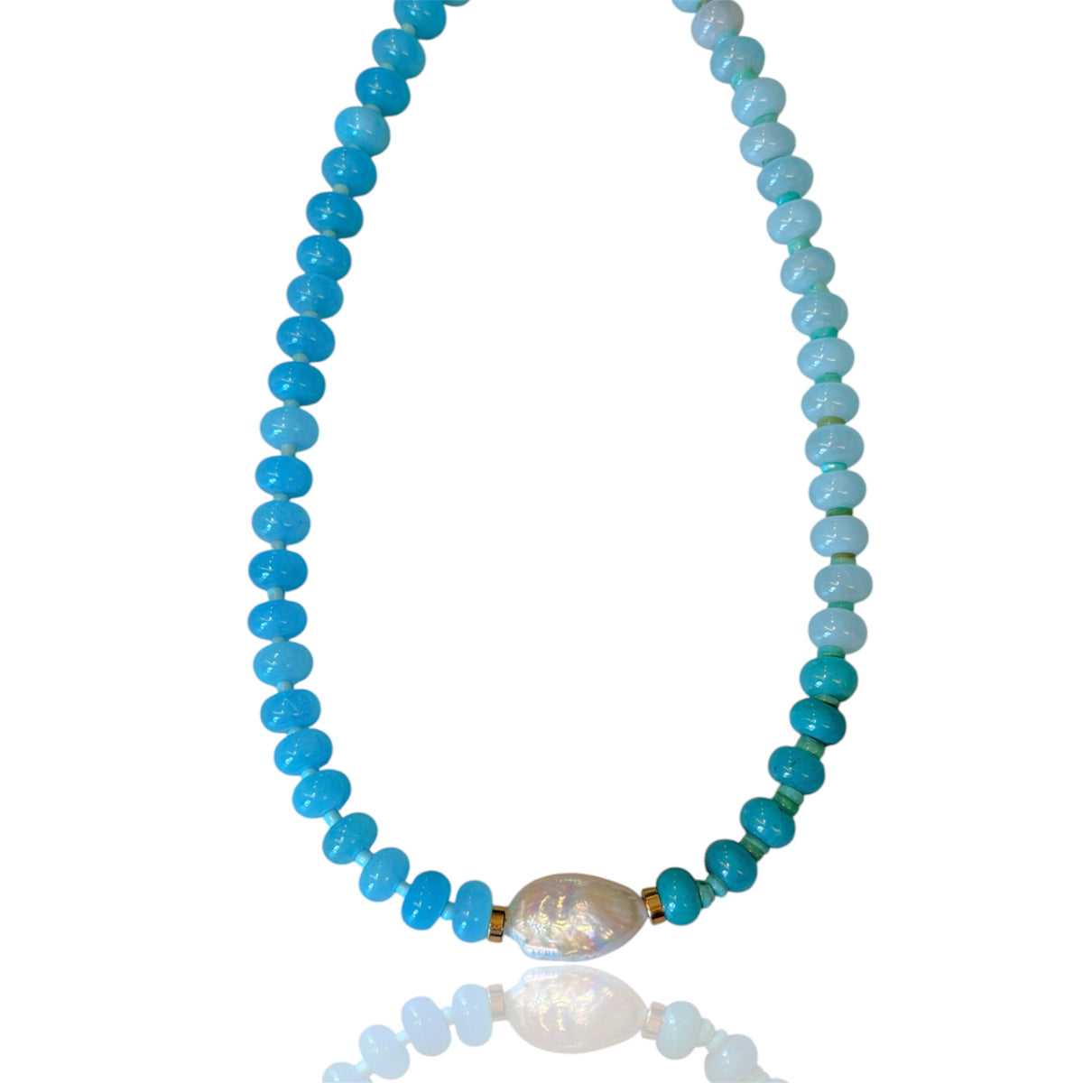 Collana AQUA PEARL ★𝒮𝓉𝓎𝓁𝒾𝓏ℯ 𝓈𝓉𝓊𝒹𝒾ℴ