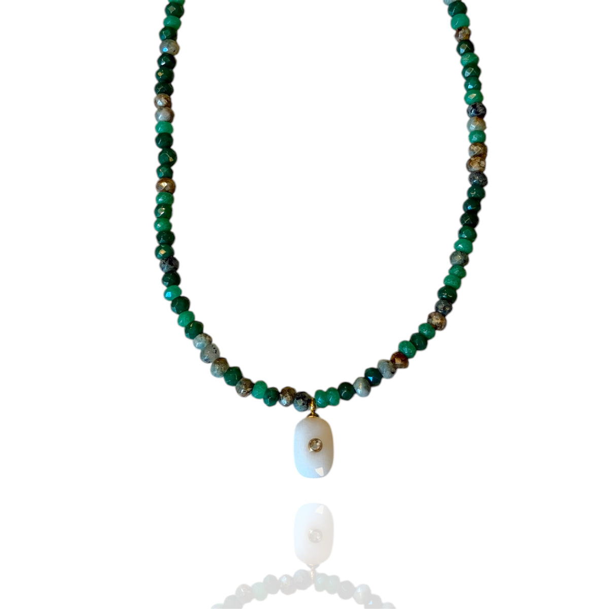 Collana EMERALD MILK ★𝒮𝓉𝓎𝓁𝒾𝓏ℯ 𝓈𝓉𝓊𝒹𝒾ℴ