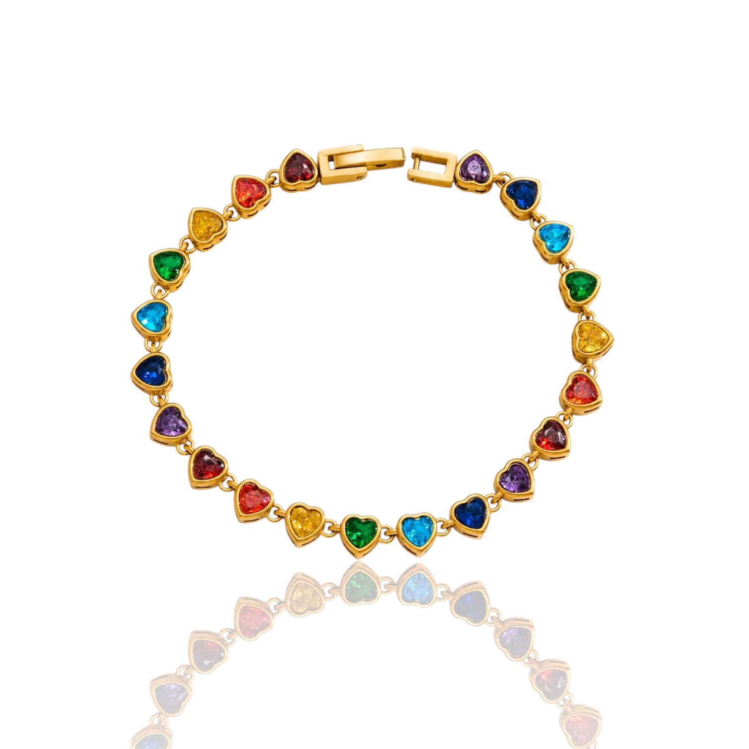 Bracciale RAINBOW HEARTS TENNIS