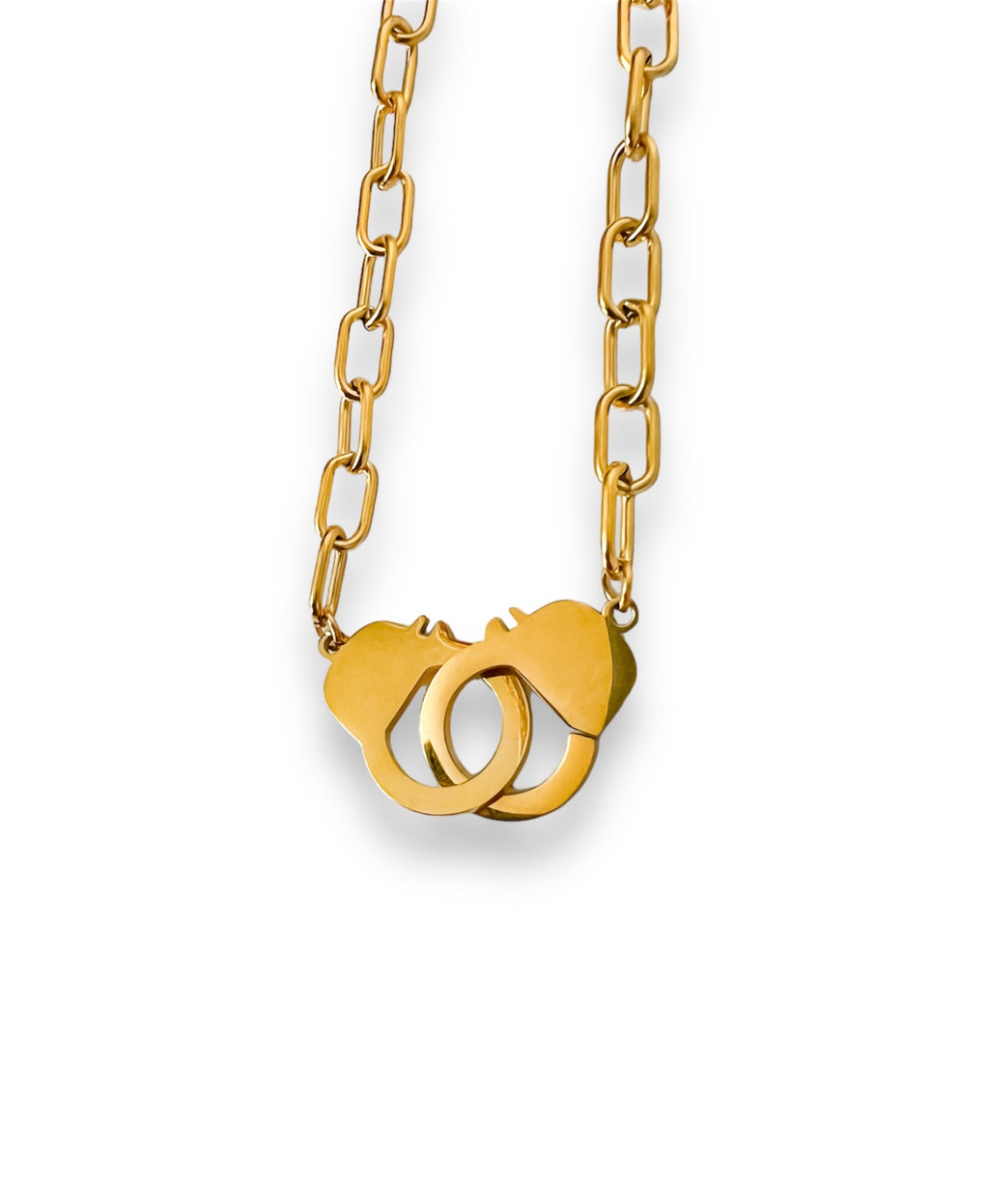 TseenYi Collana con ciondolo a forma di manette, in argento, stile bohémien, gioielli per donne e ragazze